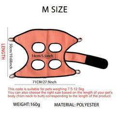 Pet Grooming Hammock Harness for Cats & Dogs - Safe & Easy Grooming