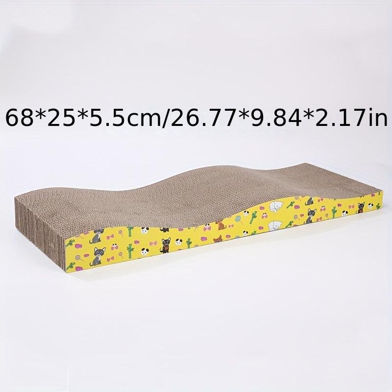 Large Cat Scratching Mat Interactive Toy Pad for Small & Large Cats