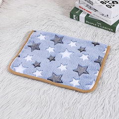 Cartoon Star Pattern Dog Blanket Durable Breathable Pet Cushion Pad