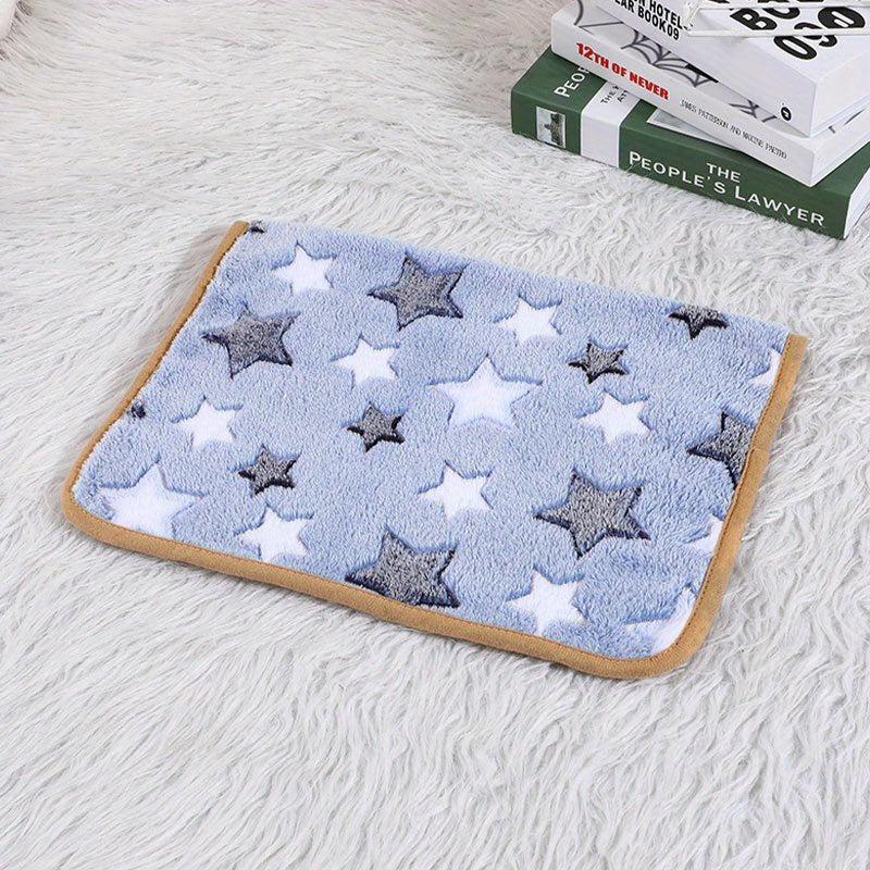 Cartoon Star Pattern Dog Blanket Durable Breathable Pet Cushion Pad