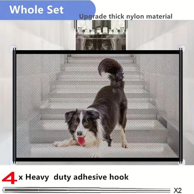 Mesh Pet Gate 71 Dog Gate For House No Drilling