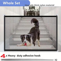 Mesh Pet Gate 71 Dog Gate For House No Drilling