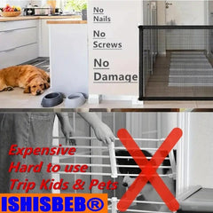 Mesh Pet Gate 71 Dog Gate For House No Drilling
