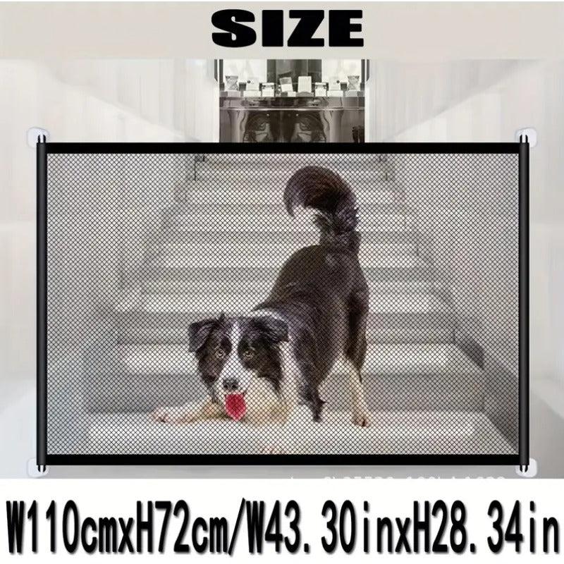 Mesh Pet Gate 71 Dog Gate For House No Drilling