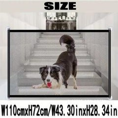 Mesh Pet Gate 71 Dog Gate For House No Drilling