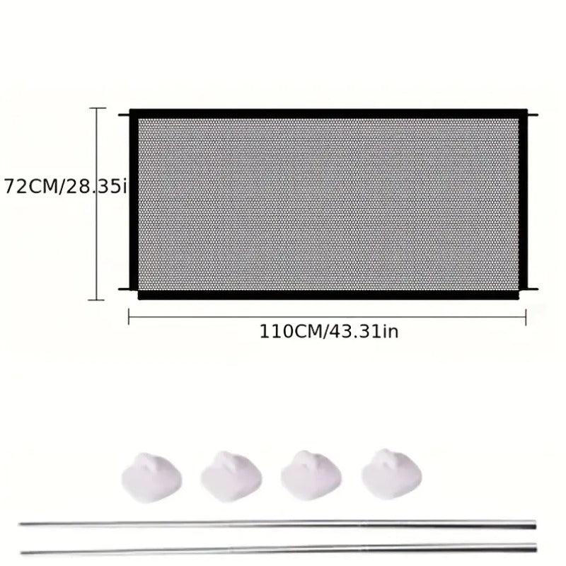 Mesh Pet Gate 71 Dog Gate For House No Drilling