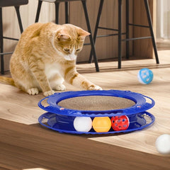 Interactive Cat Scratching Post Toy for Indoor Cats