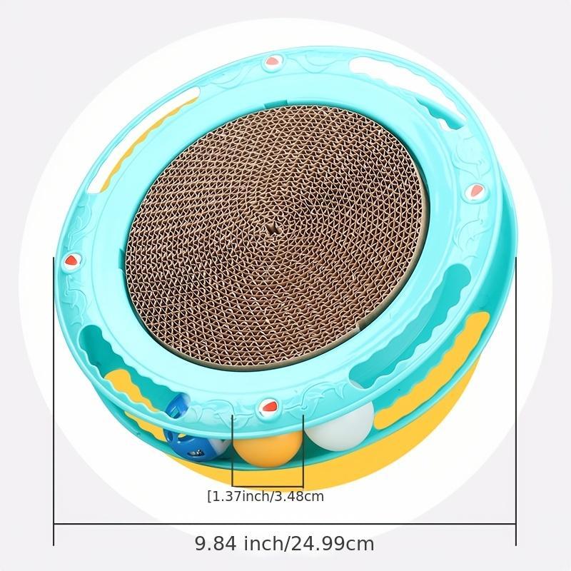 Interactive Cat Scratching Post Toy for Indoor Cats