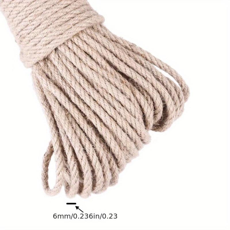 Natural Sisal Rope 4mm 6mm Cat Scratcher Repair Replace Scratching Post