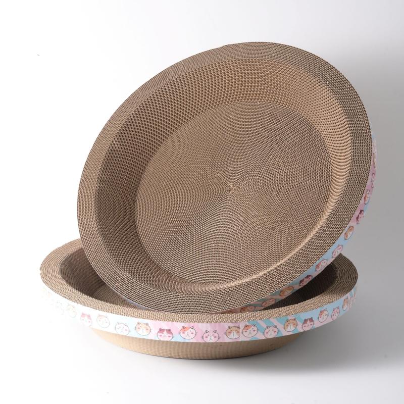 Cartoon Cat Scratcher Bed Cardboard for Rest & Scratching