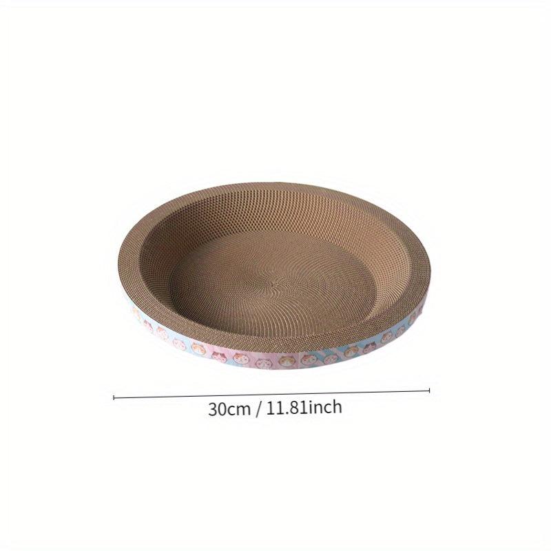 Cartoon Cat Scratcher Bed Cardboard for Rest & Scratching