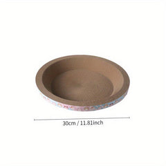 Cartoon Cat Scratcher Bed Cardboard for Rest & Scratching