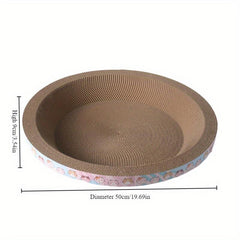 Cartoon Cat Scratcher Bed Cardboard for Rest & Scratching