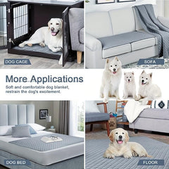 Waterproof Dog Bed Cover Pet Blanket For Furniture Bed Couch Sofa Reversible