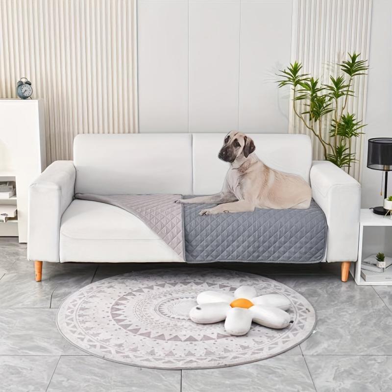 Waterproof Dog Bed Cover Pet Blanket For Furniture Bed Couch Sofa Reversible
