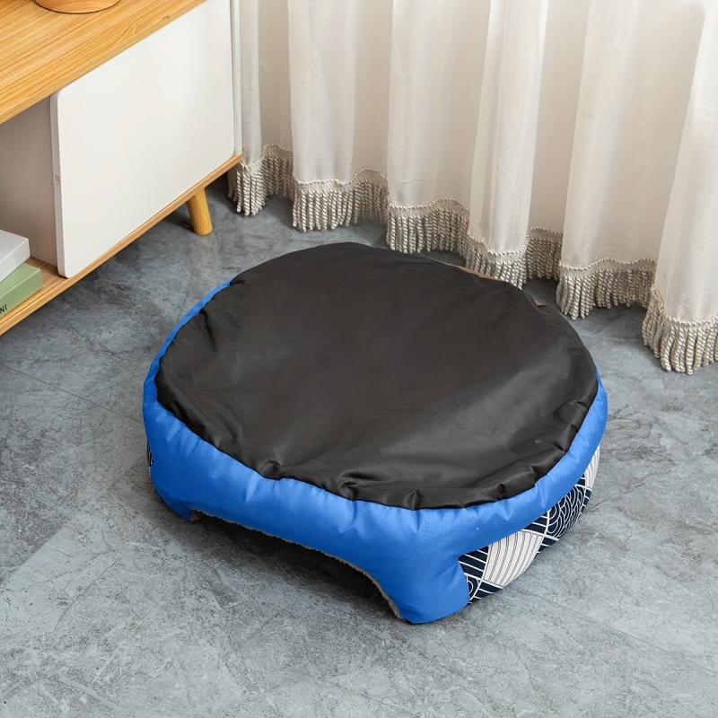 Wave Pattern Pet Nest Calming Bed for Dogs & Cats