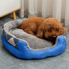 Wave Pattern Pet Nest Calming Bed for Dogs & Cats