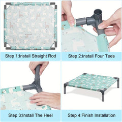 Elevated Dog Rocking Bed Detachable Dog Hammock Bed