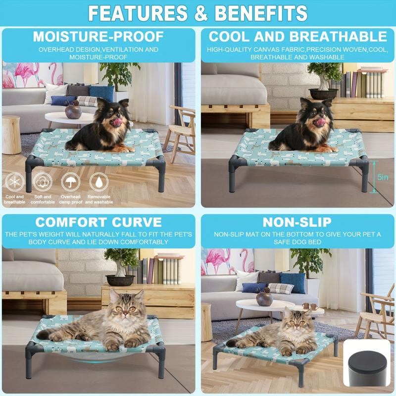 Elevated Dog Rocking Bed Detachable Dog Hammock Bed