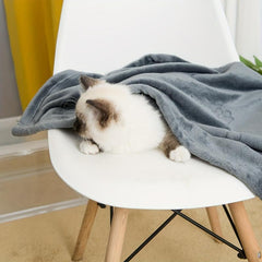 Pet Blanket Embossed Footprint Flannel Thickened Cat Blanket