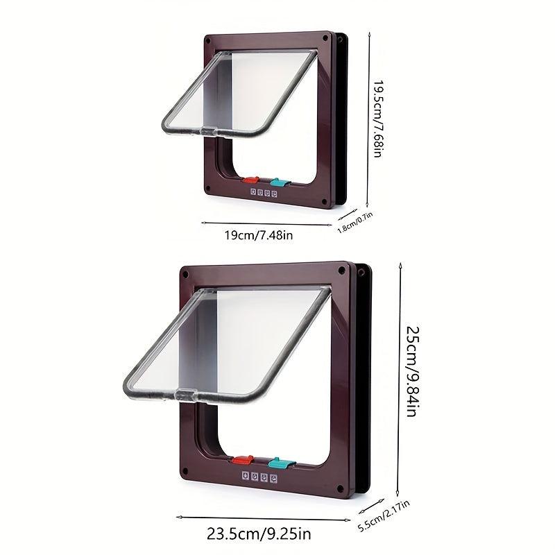Pet Door Two way Entrance And Exit Hole Household Pet Small Door Acrylic Board