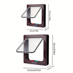Pet Door Two way Entrance And Exit Hole Household Pet Small Door Acrylic Board
