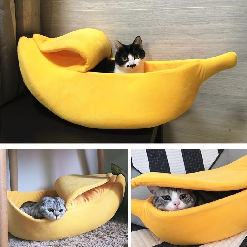 Banana Nest Warm Pet Bed Durable Portable Cat Bed
