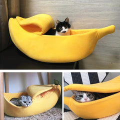 Banana Nest Warm Pet Bed Durable Portable Cat Bed