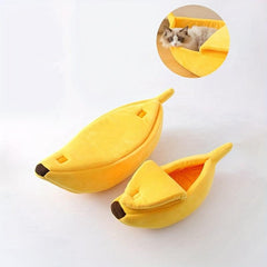 Banana Nest Warm Pet Bed Durable Portable Cat Bed