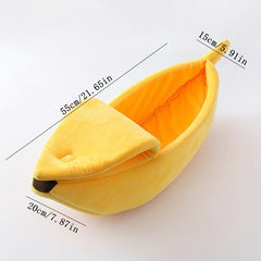 Banana Nest Warm Pet Bed Durable Portable Cat Bed