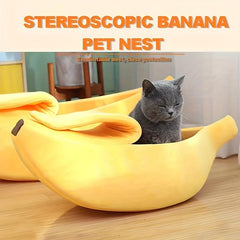 Banana Nest Warm Pet Bed Durable Portable Cat Bed