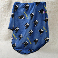 Cartoon Dog Pattern Pet Blanket Breathable Mat for Cats and Dogs