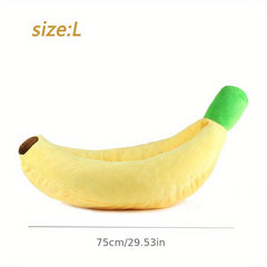 Cozy Banana Pet Bed for Small & Medium Dogs & Cats