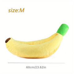 Cozy Banana Pet Bed for Small & Medium Dogs & Cats