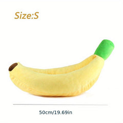 Cozy Banana Pet Bed for Small & Medium Dogs & Cats