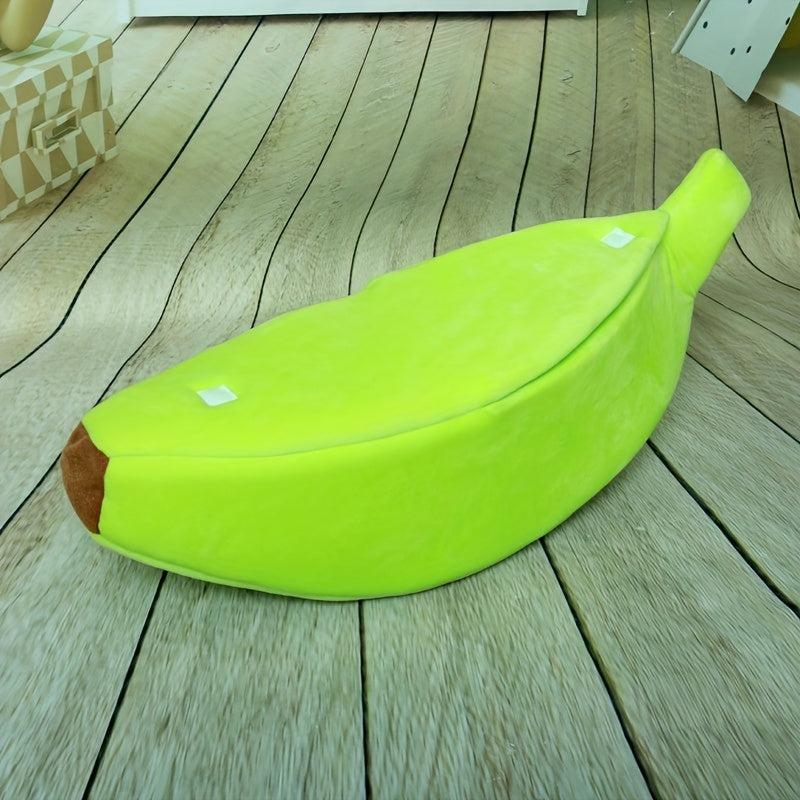 Durable Portable Banana Cat Bed with Dog Cushion