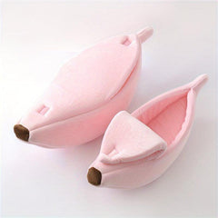 Durable Portable Banana Cat Bed with Dog Cushion
