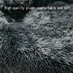 Cozy Donut Cat & Dog Bed Deep Sleep Washable Pet Bed Warm Plush Dog Nest