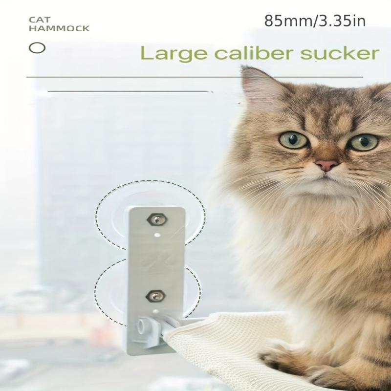 Foldable Cat Window Perch Strong Suction Cup Cat Hammock