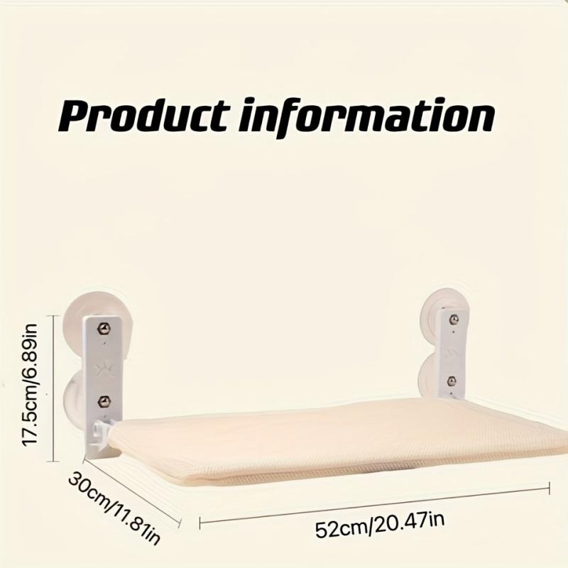 Foldable Cat Window Perch Strong Suction Cup Cat Hammock
