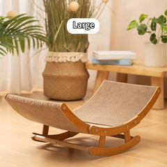 Wooden Cat Scratcher Corrugated Paper Lounge Chair Cat Scratch Board