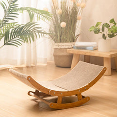 Wooden Cat Scratcher Corrugated Paper Lounge Chair Cat Scratch Board