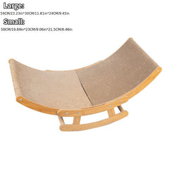 Wooden Cat Scratcher Corrugated Paper Lounge Chair Cat Scratch Board