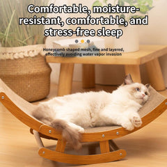 Wooden Cat Scratcher Corrugated Paper Lounge Chair Cat Scratch Board