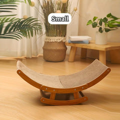 Wooden Cat Scratcher Corrugated Paper Lounge Chair Cat Scratch Board