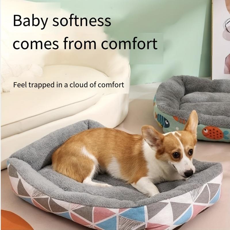 Cozy Indoor Dog & Cat Bed for Year-Round Comfort