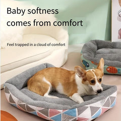 Cozy Indoor Dog & Cat Bed for Year-Round Comfort