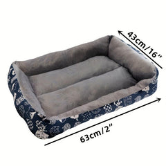 Cozy Indoor Dog & Cat Bed for Year-Round Comfort