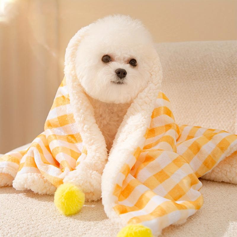 Soft Plush Pet Blanket Cat Bed Mat Lamb Fleece Cat Sleeping Pad