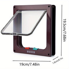 Double Door Pet Access Small Door Two way Entrance And Exit Hole Acrylic Board